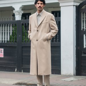 Abrigo Beige de Baby Alpaca Hecho a Medida