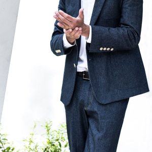 Blazer de Denim Hecho a Medida