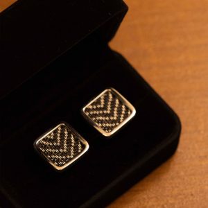 Gemelos de Plata Tejidos a Crochet