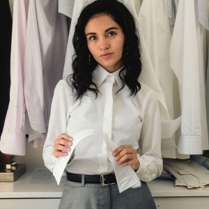 Camisa Blanca de Algodón Portugués Hecha a Medida